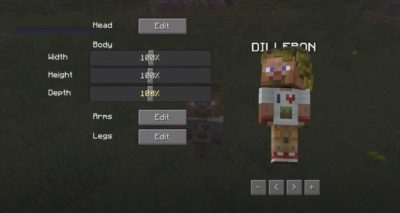 Меню More Player Models 2