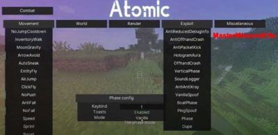 Atomic для Майнкрафт
